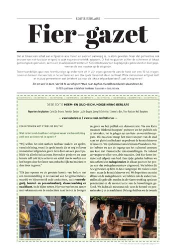 Kaft van Fier-gazet